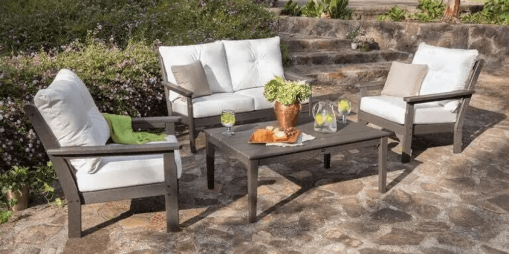 Outdoor spaces with polywood